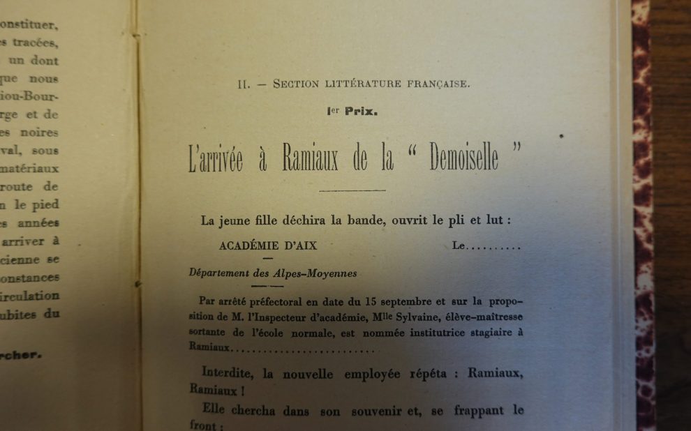 l’arrivée àRamiaux de la demoiselle